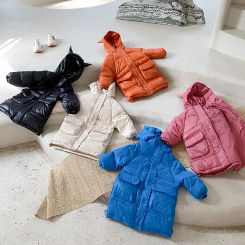 Boys girls autumn winter Windproof warm duck down jacket baby kids fashion hooded thick medium length outwear
Boys girls autumn winter Windproof warm duck down jacket baby kids fashion hooded thick medium length outwear