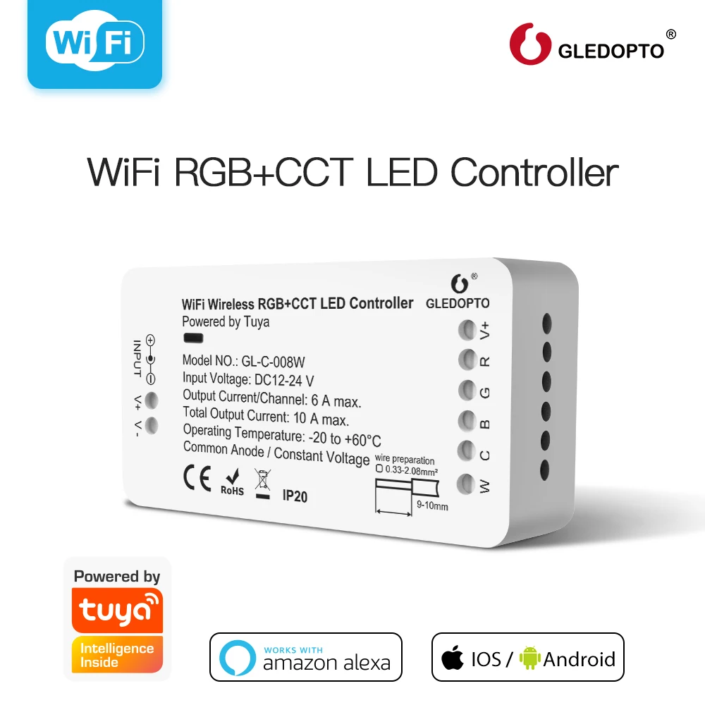 Умная Светодиодная лента Tuya RGB + CCT с поддержкой Wi-Fi и голосовым управлением
Умная Светодиодная лента Tuya RGB + CCT с поддержкой Wi-Fi и голосовым управлением