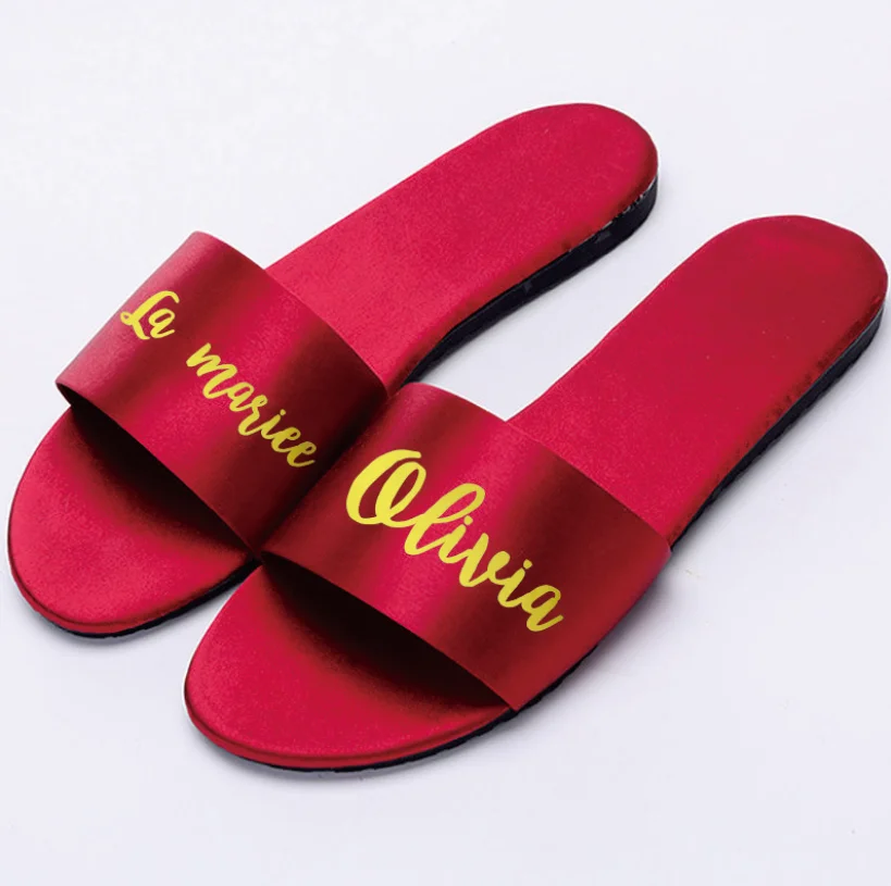 Free Shipping 1Pairs lot 7 colors Bride to be hen party gift Personalized Satin slippers bridesmaid gifts wedding
Free Shipping 1Pairs lot 7 colors Bride to be hen party gift Personalized Satin slippers bridesmaid gifts wedding
