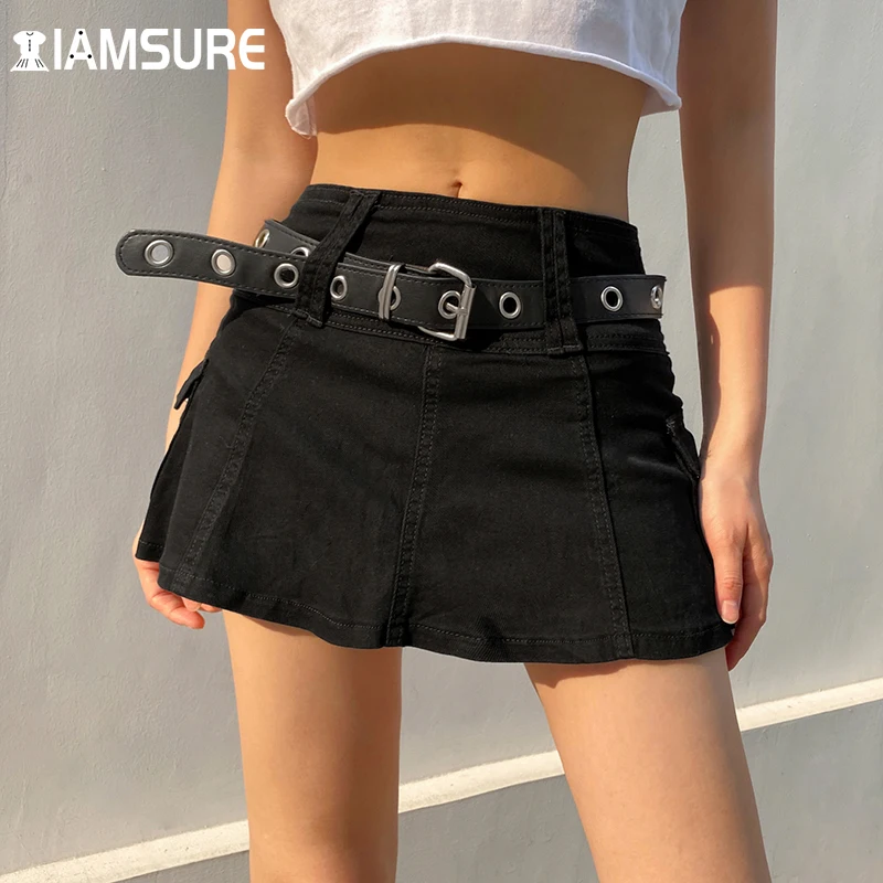 Женская однотонная джинсовая юбка-трапеция IAMSURE с шортами, сексуальная облегающая мини-юбка с высокой талией, 2021, модная повседневная Уличная одежда в стиле преппи
Женская однотонная джинсовая юбка-трапеция IAMSURE с шортами, сексуальная облегающая мини-юбка с высокой талией, 2021, модная повседневная Уличная одежда в стиле преппи