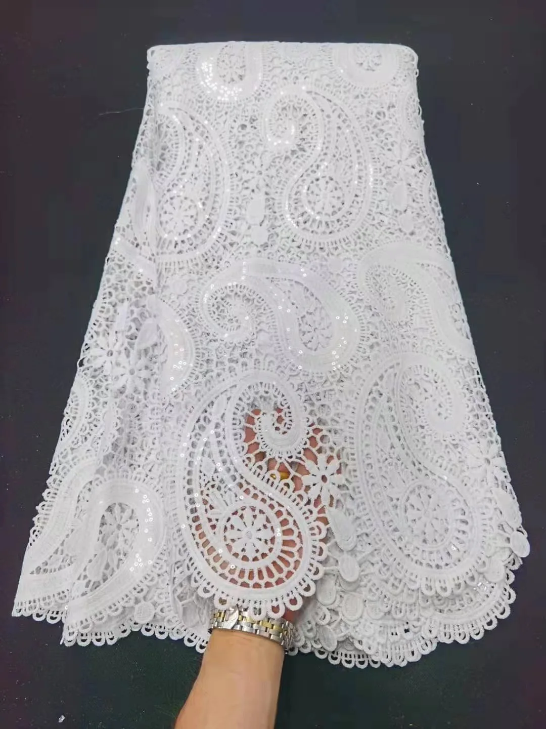 Pure White Milk Silk Cord Lace Fabric 2021 Nigerian Net Lace French African Water Soluble Lace Fabric For Wedding Party LDP21157
Pure White Milk Silk Cord Lace Fabric 2021 Nigerian Net Lace French African Water Soluble Lace Fabric For Wedding Party LDP21157