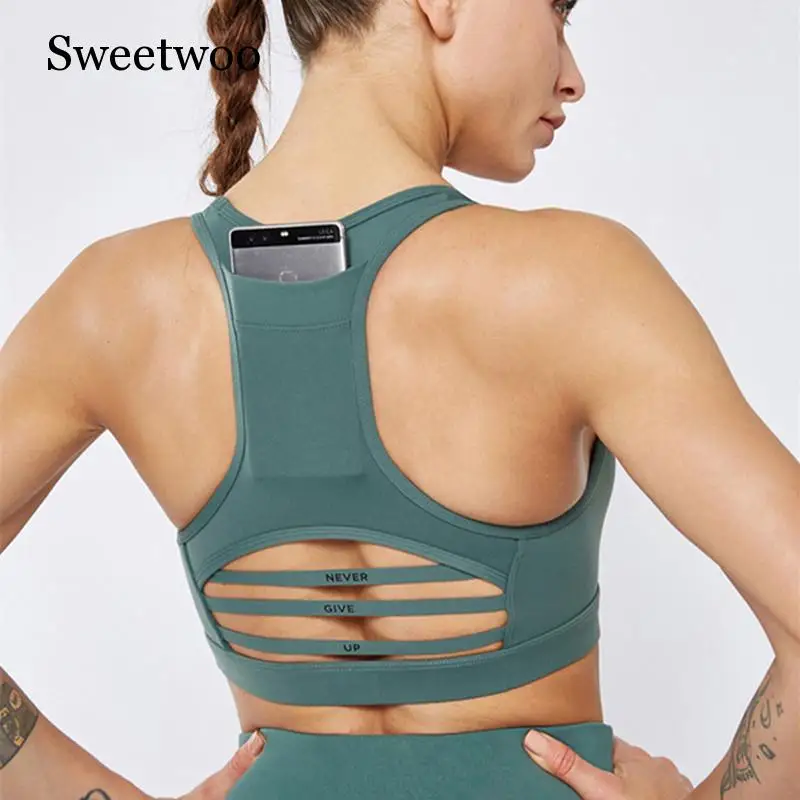 SWEETWOO New Women Back Pocket Design Sports Bra Quakeproof Running Bra Gym Breathable Hollow Out Fitness Jogging Yoga Bra
SWEETWOO New Women Back Pocket Design Sports Bra Quakeproof Running Bra Gym Breathable Hollow Out Fitness Jogging Yoga Bra