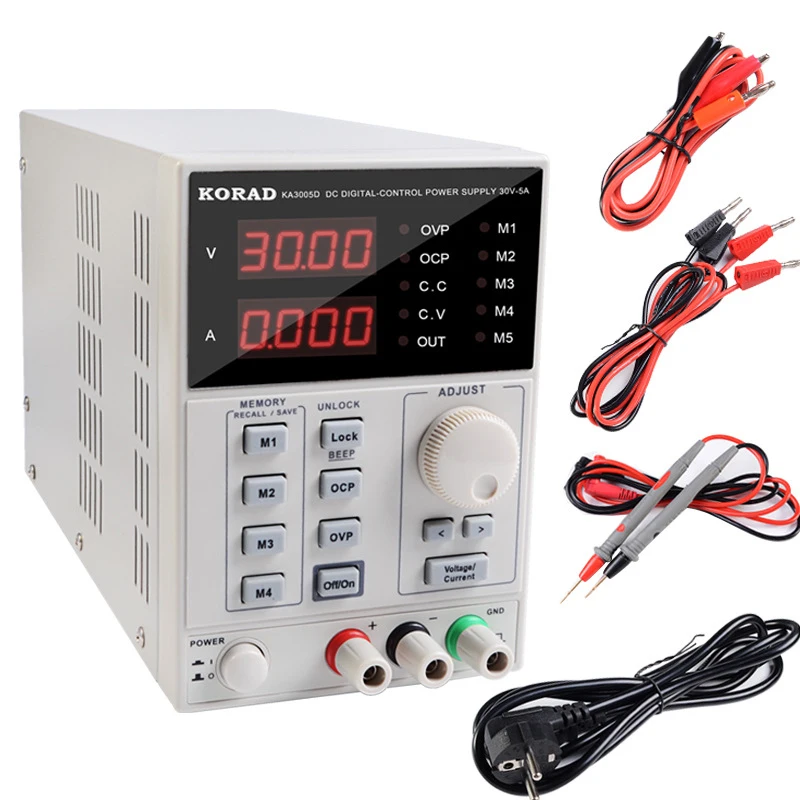 220V KA3005D high precision adjustable digital DC power supply 30V / 5A DC power supply
220V KA3005D high precision adjustable digital DC power supply 30V / 5A DC power supply