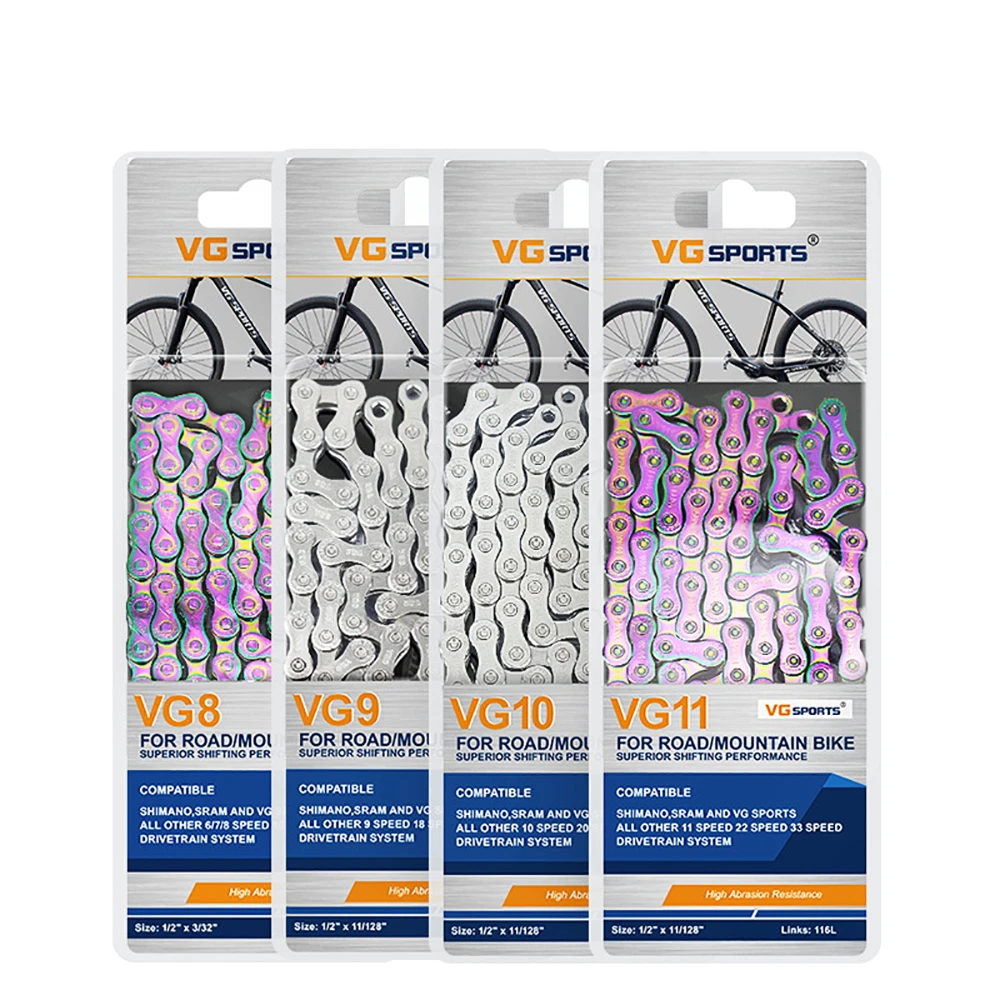8 9 10 11 12 Speed Bicycle Chain MTB Bike Electroplated Colorful /Silver Chain Road Bicycle Chains Part 116 Links
8 9 10 11 12 Speed Bicycle Chain MTB Bike Electroplated Colorful /Silver Chain Road Bicycle Chains Part 116 Links