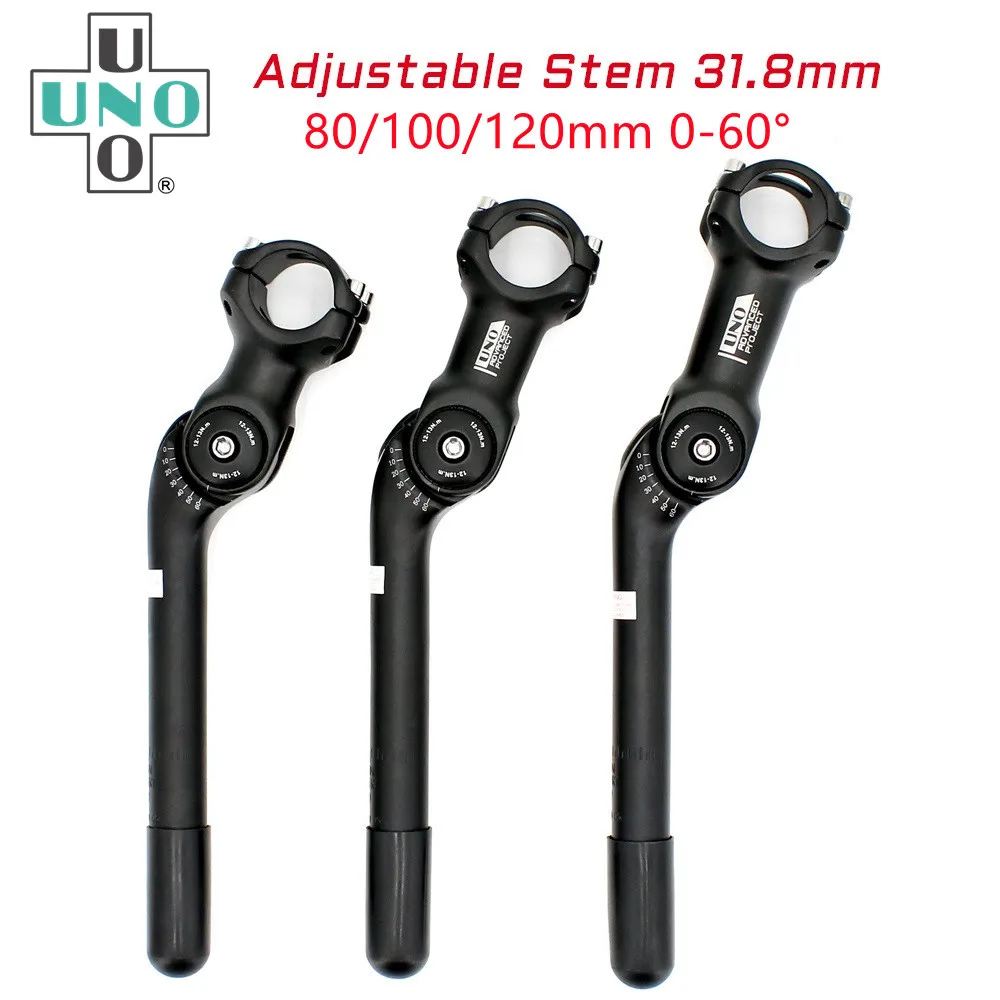 UNO Super Light Aluminum Alloy Adjustable Bicycle 31.8*80/100/120mm Handlebar Stem Cycling Parts
UNO Super Light Aluminum Alloy Adjustable Bicycle 31.8*80/100/120mm Handlebar Stem Cycling Parts