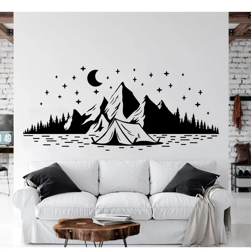 Большая наклейка на стену для кемпинга, путешествий, гор, звезд, Луны, детской комнаты, кемпера, домов на колесах, изучение джунглей, леса, натуральная Наклейка на стену, виниловый Декор
Большая наклейка на стену для кемпинга, путешествий, гор, звезд, Луны, детской комнаты, кемпера, домов на колесах, изучение джунглей, леса, натуральная Наклейка на стену, виниловый Декор