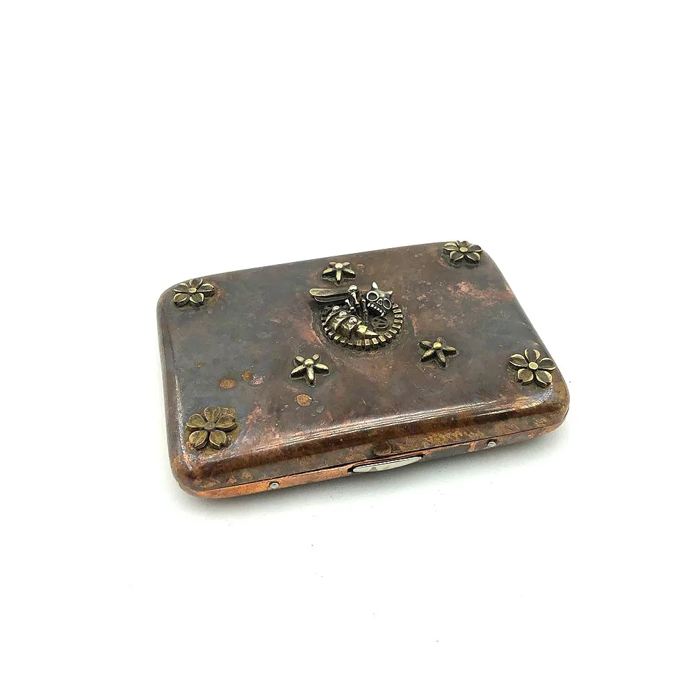Multifunction Outdoor Small Tool EDC Copper Cigarette Case Handmade Brass Box Storage Box Holder
Multifunction Outdoor Small Tool EDC Copper Cigarette Case Handmade Brass Box Storage Box Holder