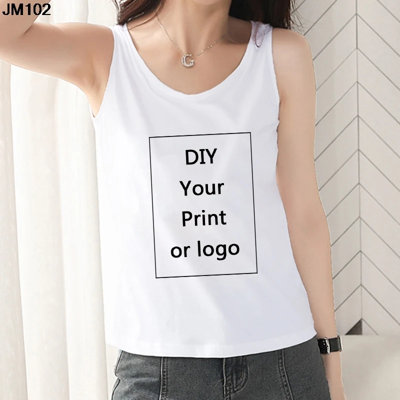 Customized Printed Tank Tops T Shirt Harajuku Sleeveless Women DIY Your Like Photo Or Logo Vest T-shirt Custom Camisole Tops Tee
Customized Printed Tank Tops T Shirt Harajuku Sleeveless Women DIY Your Like Photo Or Logo Vest T-shirt Custom Camisole Tops Tee