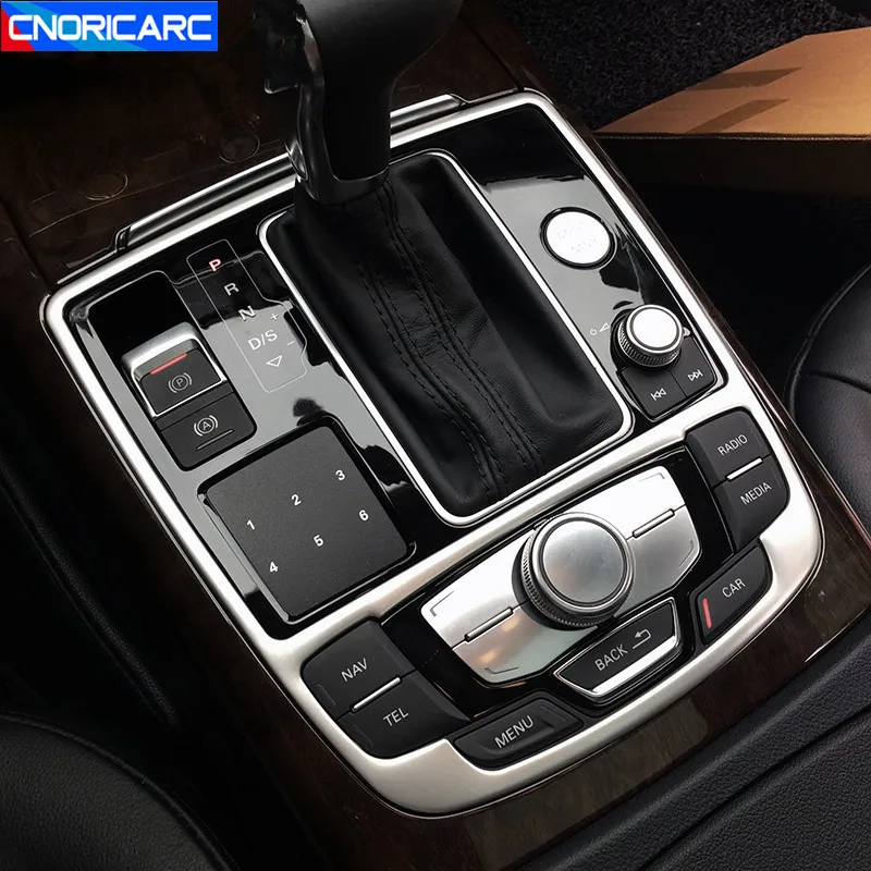 CNORICARC Stainless Steel Console Armrest Gearshift Frame Decorative Cover Trim For Audi A6 C7 2012-17 Car Accessories Sticker
CNORICARC Stainless Steel Console Armrest Gearshift Frame Decorative Cover Trim For Audi A6 C7 2012-17 Car Accessories Sticker