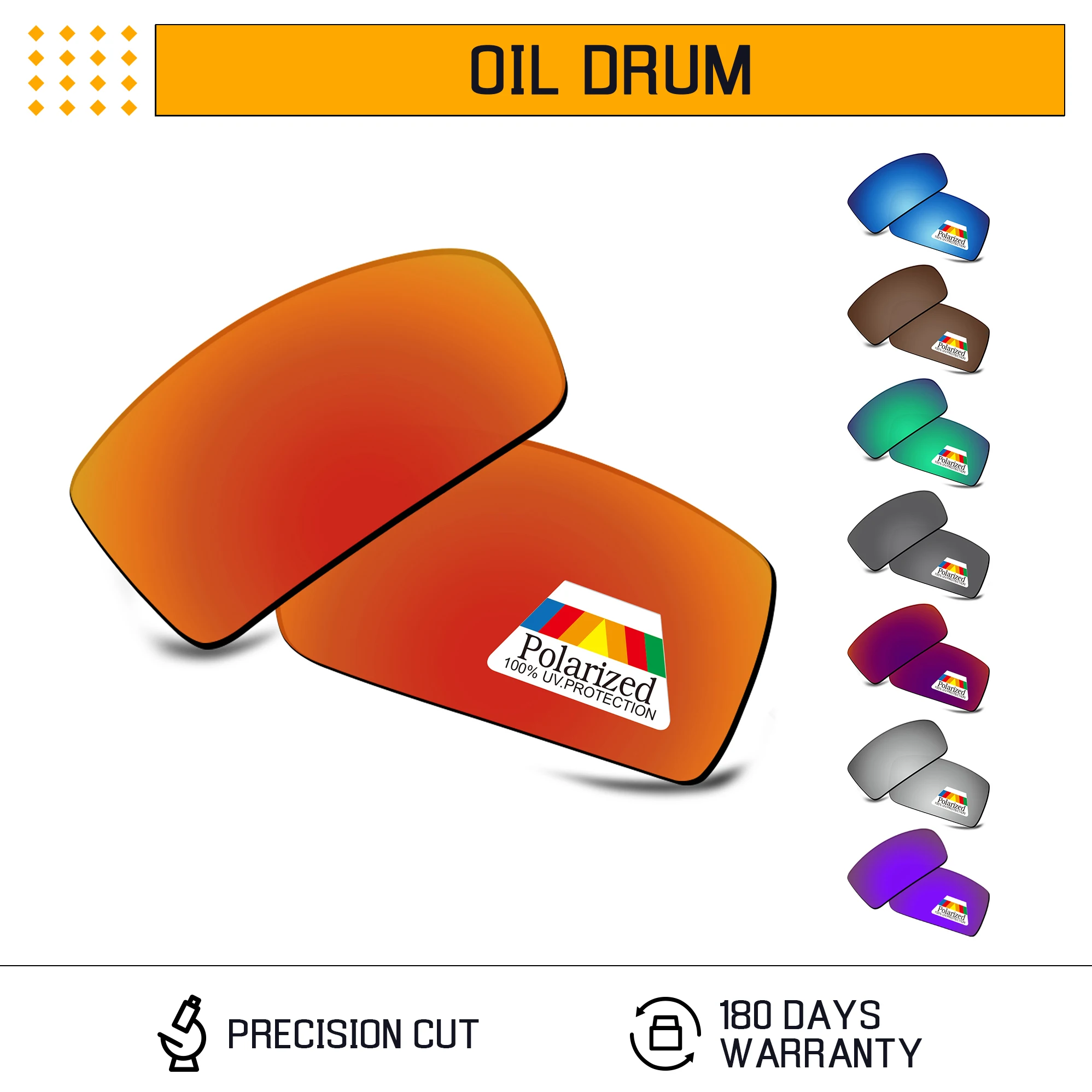 Bwake Polarized Replacement Lenses for-Oakley Oil Drum Sunglasses Frame - Multiple Options
Bwake Polarized Replacement Lenses for-Oakley Oil Drum Sunglasses Frame - Multiple Options