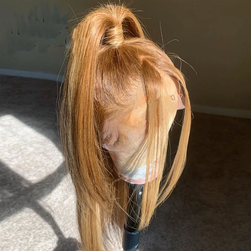Remy Honey Blonde Color Silky Straight Wig With Baby Hair For Black Women Transparent Lace Front Wig Human Hair Adjustable Strap
Remy Honey Blonde Color Silky Straight Wig With Baby Hair For Black Women Transparent Lace Front Wig Human Hair Adjustable Strap