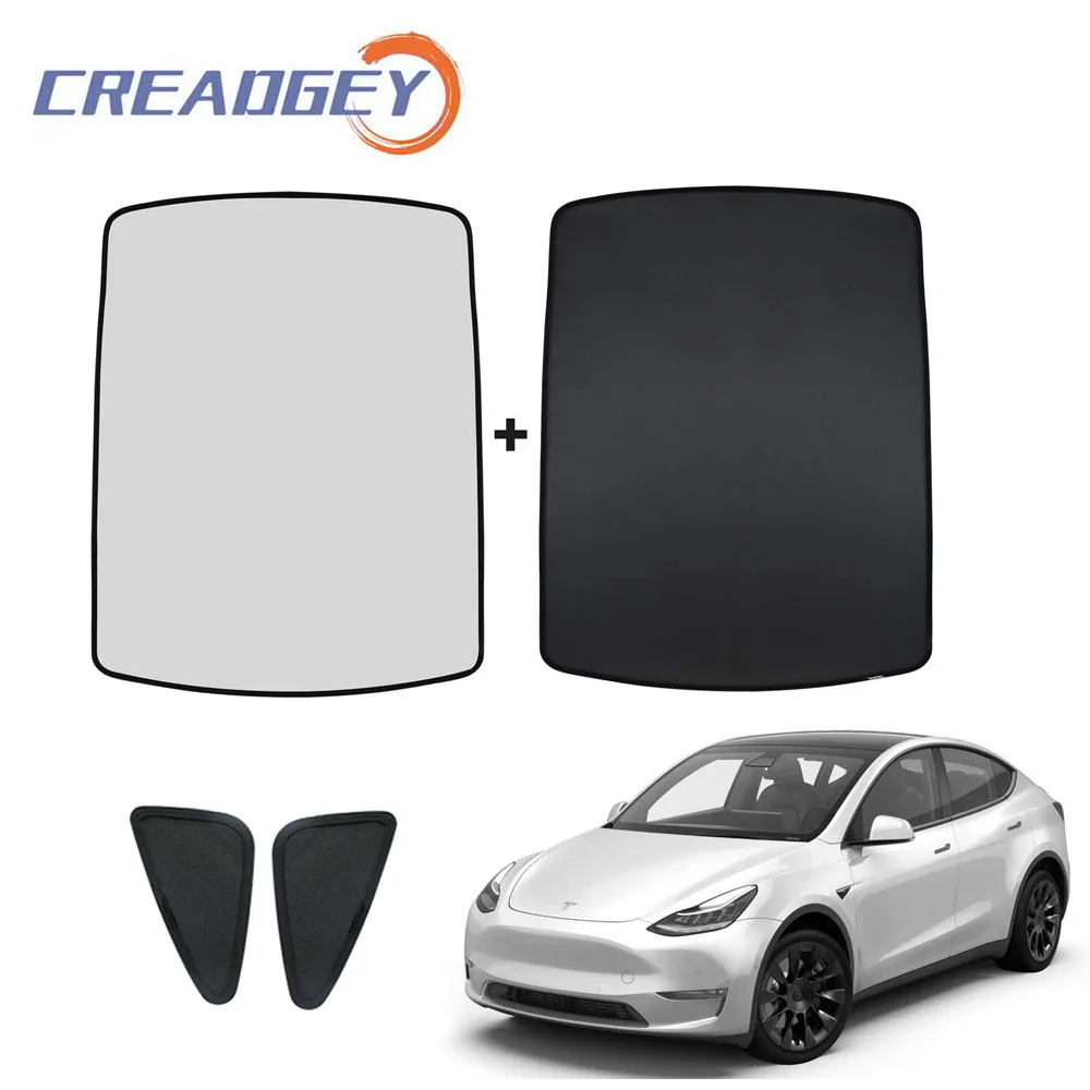Автомобильный солнцезащитный козырек Creadgey для модели Tesla Y 2021, переднее и заднее стекло, крыша, УФ теплоизоляция, лобовое стекло, световое стекло, затеняющая сетка
Автомобильный солнцезащитный козырек Creadgey для модели Tesla Y 2021, переднее и заднее стекло, крыша, УФ теплоизоляция, лобовое стекло, световое стекло, затеняющая сетка