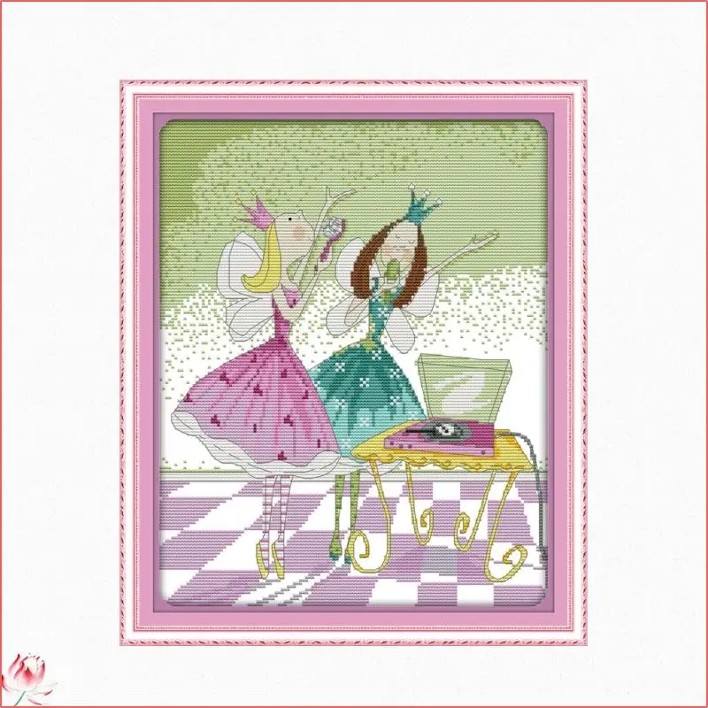 Sisters Sing Deeply Cross Stitch Kit Embroidery Children Bedroom Decoration Art Sewing 11CT 14CT Stamped Fabric Handmade Set
Sisters Sing Deeply Cross Stitch Kit Embroidery Children Bedroom Decoration Art Sewing 11CT 14CT Stamped Fabric Handmade Set