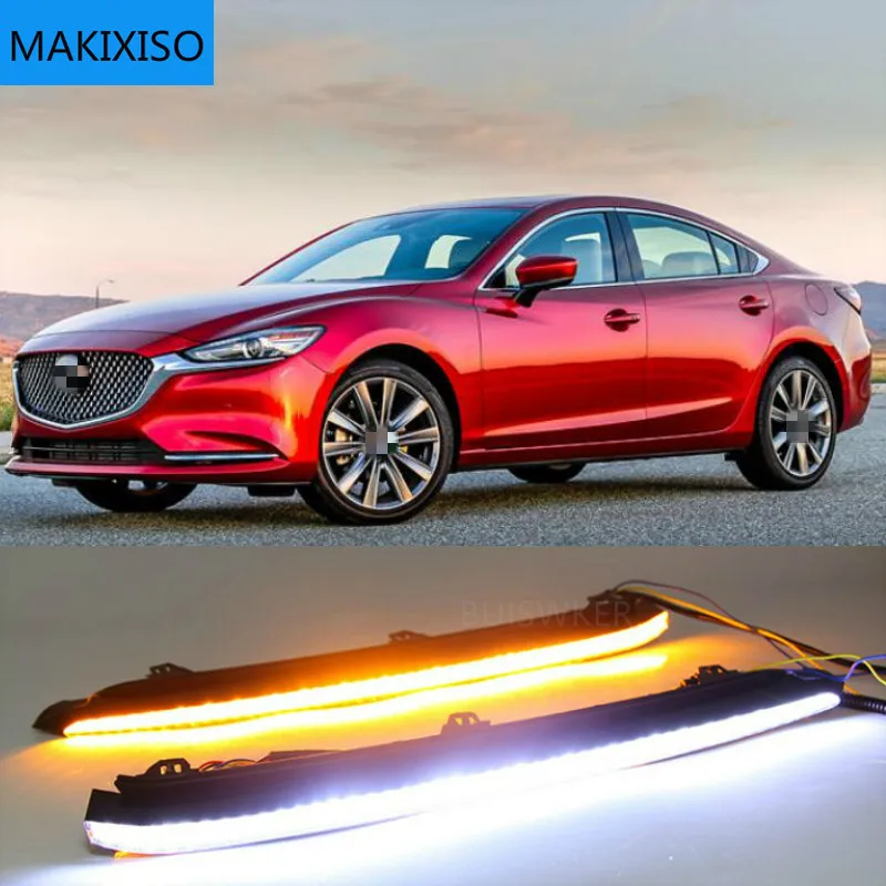 1 Pair Car DRL Lamp LED Daytime Running Light with Yellow Turn Signal fog lamp For Mazda 6 Atenza 2020 2021
1 Pair Car DRL Lamp LED Daytime Running Light with Yellow Turn Signal fog lamp For Mazda 6 Atenza 2020 2021