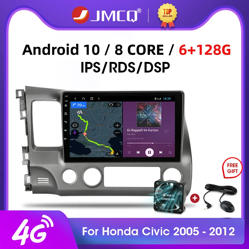 JMCQ 6G+128G Android 10 4G WiFi Car Radio Multimedia Video Player For Honda Civic 2005-2011 Autoradio Navigation GPS Head Unit
JMCQ 6G+128G Android 10 4G WiFi Car Radio Multimedia Video Player For Honda Civic 2005-2011 Autoradio Navigation GPS Head Unit