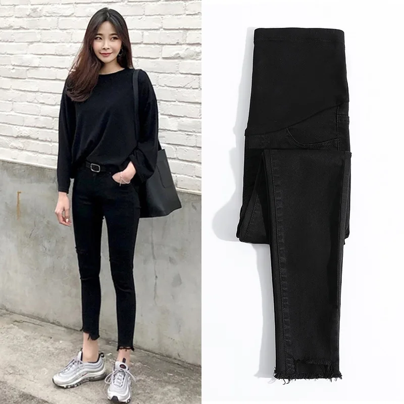 Spring Belly Skinny Maternity jeans Elastic Cotton Pencil Pregnancy Pants Clothes for Pregnant Women
Spring Belly Skinny Maternity jeans Elastic Cotton Pencil Pregnancy Pants Clothes for Pregnant Women