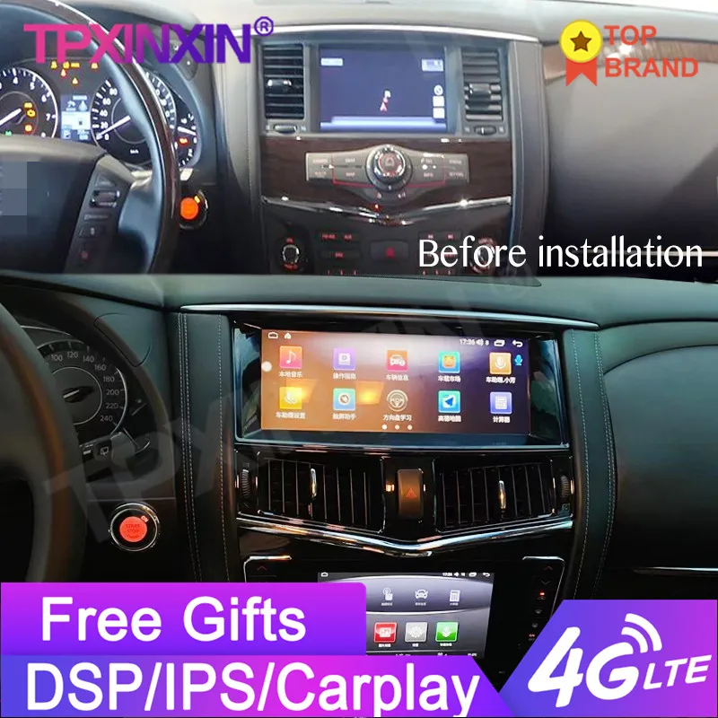 Автомобильный стерео-плеер 12,3 дюйма, Android, GPS-навигатор, Автомагнитола для Nissan патруль, Armada Royale Y62, 2010 +, два экрана, CarPlay
Автомобильный стерео-плеер 12,3 дюйма, Android, GPS-навигатор, Автомагнитола для Nissan патруль, Armada Royale Y62, 2010 +, два экрана, CarPlay