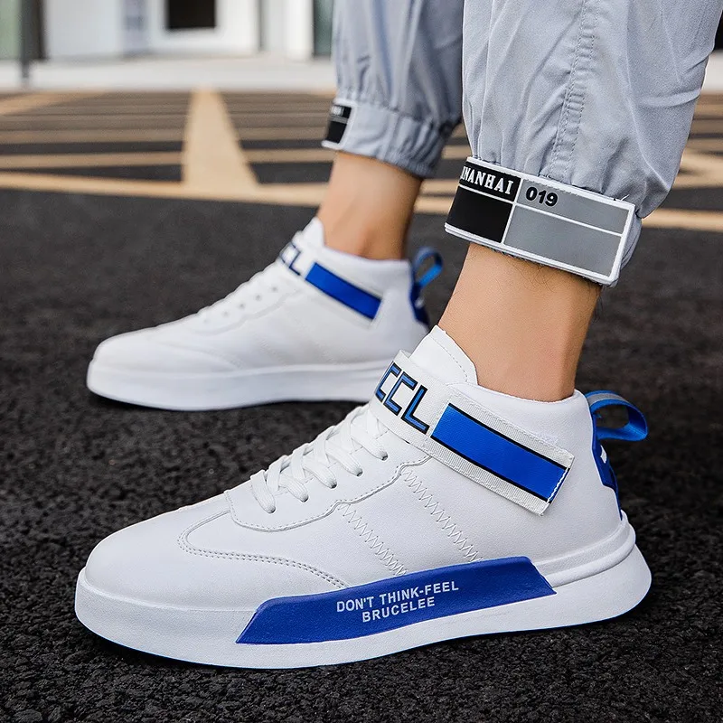 Spring and Autumn New High-top Men's Shoes Tide High-top Board Shoes Men's Youth Outdoor Running Shoes Net Red White Shoes
Spring and Autumn New High-top Men's Shoes Tide High-top Board Shoes Men's Youth Outdoor Running Shoes Net Red White Shoes