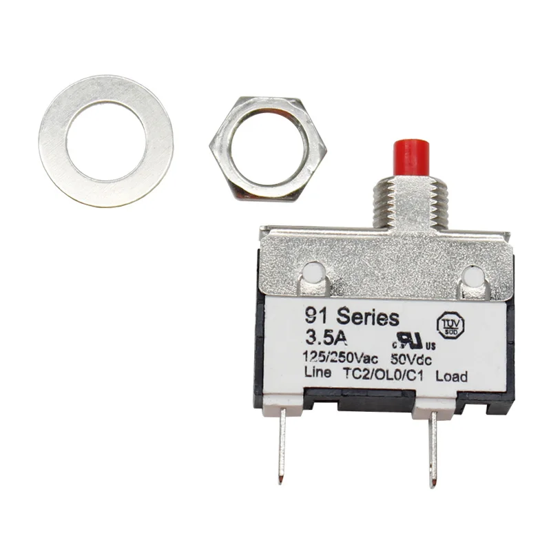 Kuoyuh 0.5A 1A 2A 3A 3.5A 4A 10A Mini Circuit Breaker Switch Manual Reset Motor Overload Protection
Kuoyuh 0.5A 1A 2A 3A 3.5A 4A 10A Mini Circuit Breaker Switch Manual Reset Motor Overload Protection