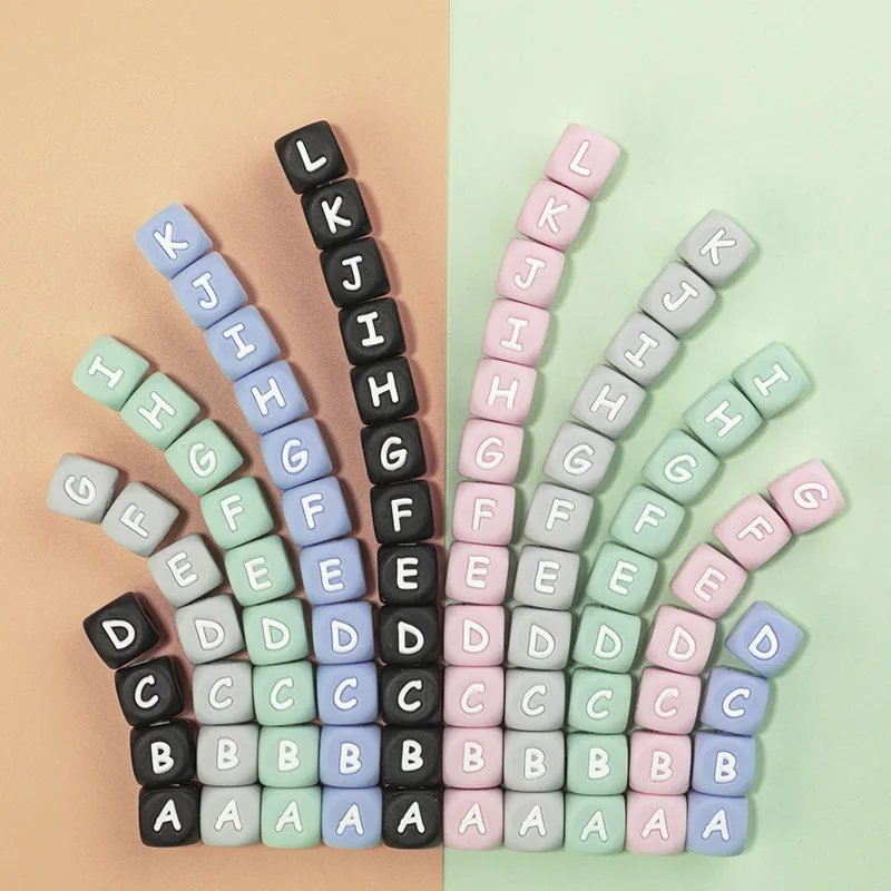 TYRY.HU 100Pc Silicone Beads English Letters Beads 12mm DIY Personalized Pacifier Chain Accessories Baby Silicone Teether
TYRY.HU 100Pc Silicone Beads English Letters Beads 12mm DIY Personalized Pacifier Chain Accessories Baby Silicone Teether