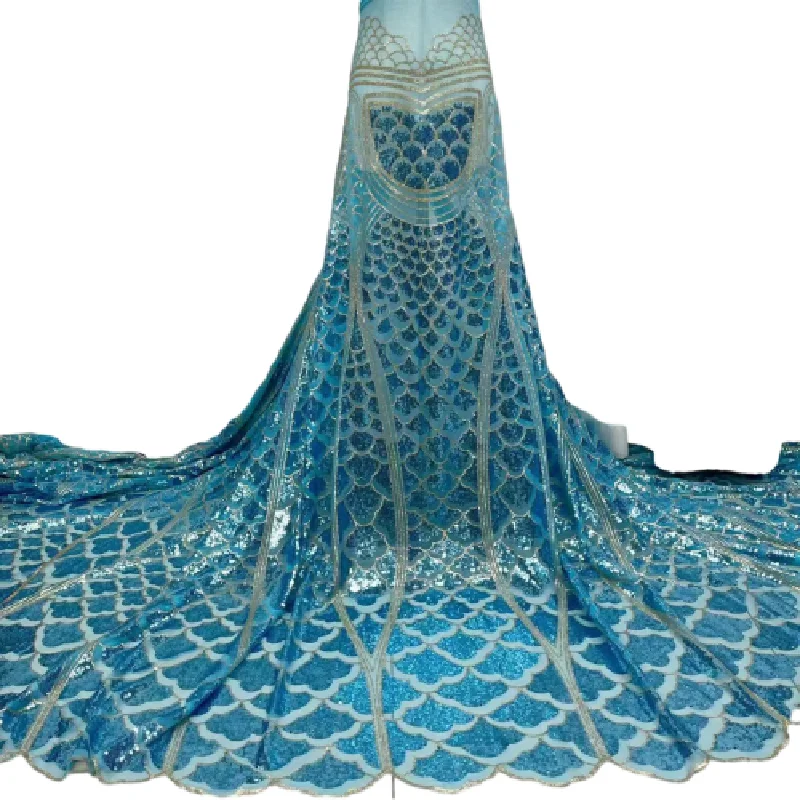 African Sequins Lace Fabric 2022 High Quality Eembroidery French Nigerian Lace Fabrics For Wedding Dress Sewing Blue
African Sequins Lace Fabric 2022 High Quality Eembroidery French Nigerian Lace Fabrics For Wedding Dress Sewing Blue