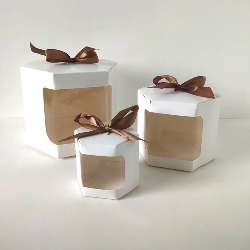 5/10/20pcs Hexagon Transparent Window Gift Boxes For Wedding Birthday Christmas Party Candy Pastry Cake Box Package Paper Box
5/10/20pcs Hexagon Transparent Window Gift Boxes For Wedding Birthday Christmas Party Candy Pastry Cake Box Package Paper Box