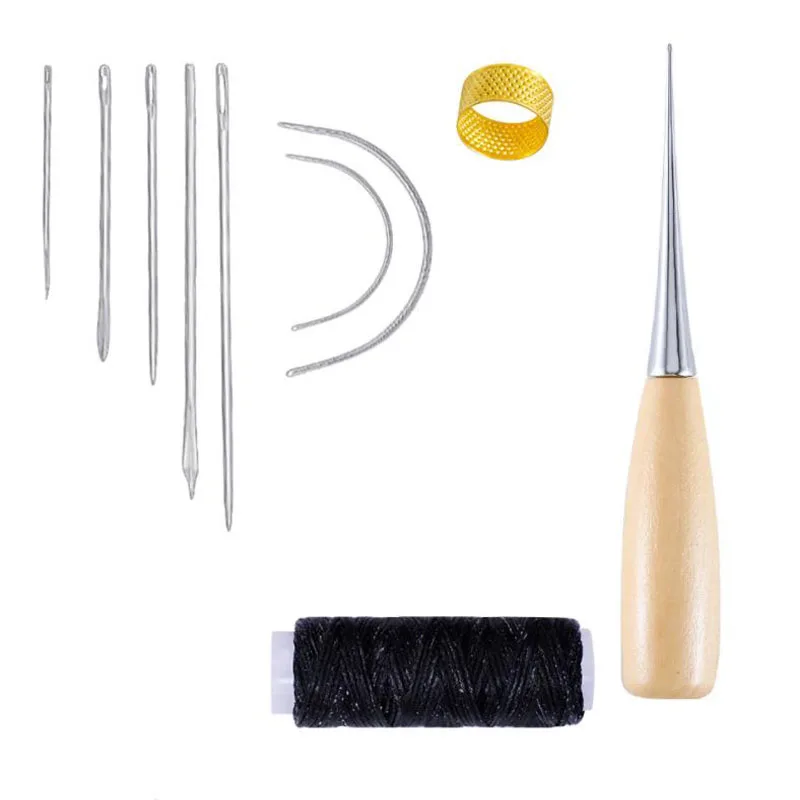 Canvas Leather Sewing Shoes Repair Tool Sets Awl Hand Stitching Taper Leathercraft Needle Tool Kit Leather Craft Sewing Supplies
Canvas Leather Sewing Shoes Repair Tool Sets Awl Hand Stitching Taper Leathercraft Needle Tool Kit Leather Craft Sewing Supplies