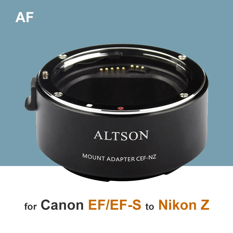 Altson Auto Focus Camera Lens adapter mount AF auto focus adapter ring for Canon eos EF EF-S Lens to NikonZ mount Camera Z6 Z7
Altson Auto Focus Camera Lens adapter mount AF auto focus adapter ring for Canon eos EF EF-S Lens to NikonZ mount Camera Z6 Z7