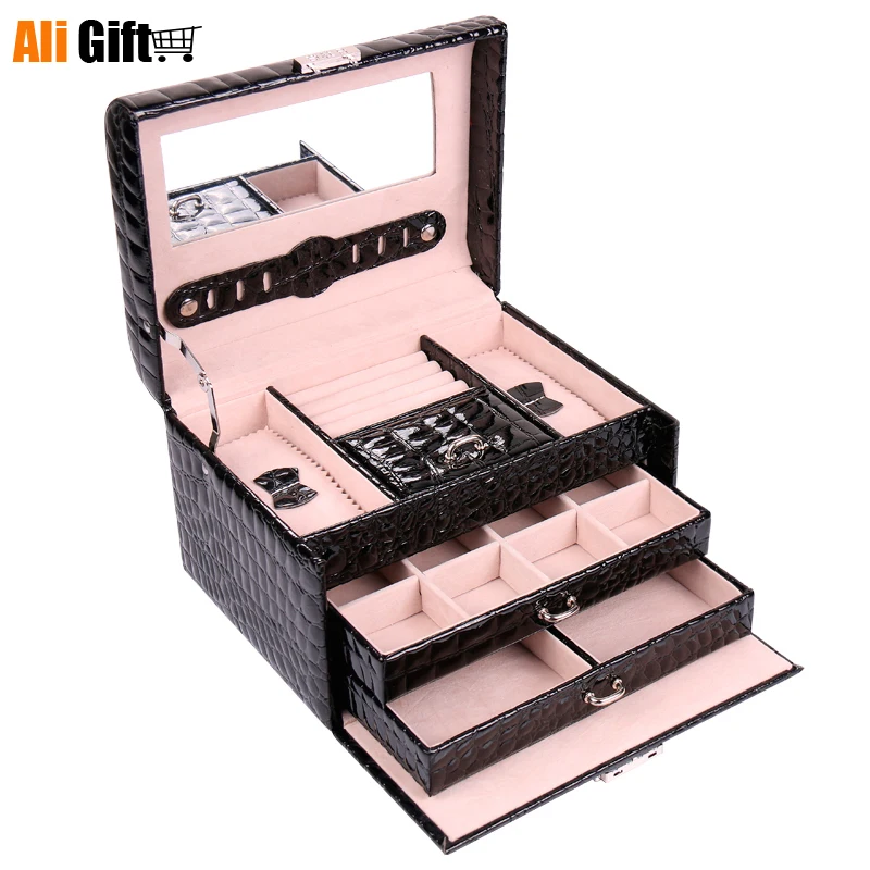 Jewelry Box Princess European - Style Locked Korean Makeup Organizer Multi-function Dressing Case Package Mail Products Box
Jewelry Box Princess European - Style Locked Korean Makeup Organizer Multi-function Dressing Case Package Mail Products Box