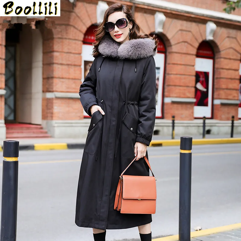 Real Fur Boollili Coat Female Rabbit Fur Parka 2023 Winter Jacket Women Fox Fur Collar Long Jackets for Women Plus Size
Real Fur Boollili Coat Female Rabbit Fur Parka 2023 Winter Jacket Women Fox Fur Collar Long Jackets for Women Plus Size
