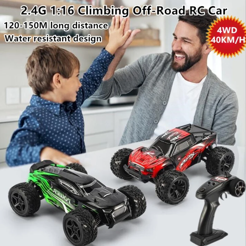 Multi-Directional RC Racing Car 4WD 1:16 2.4G Speed 40km/h Water Resistant Off-Road Climbing Remote Control Car Children's Toys
Multi-Directional RC Racing Car 4WD 1:16 2.4G Speed 40km/h Water Resistant Off-Road Climbing Remote Control Car Children's Toys