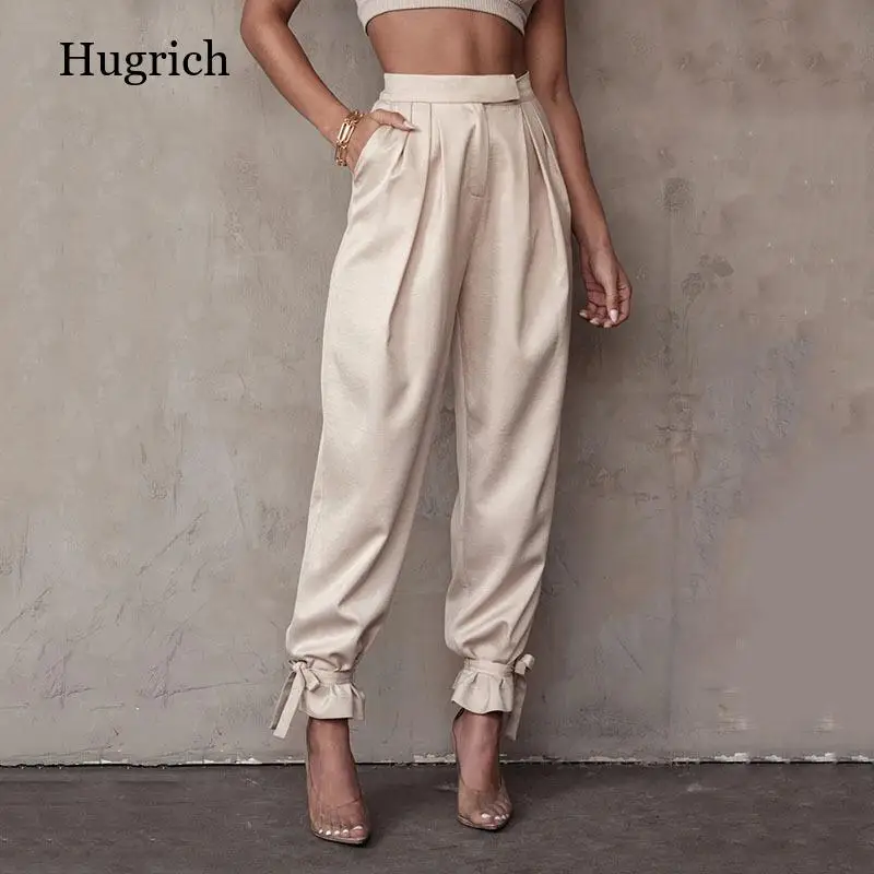Fashion Autumn Lace Up Pencil Pants Sexy High Waist Pants Casual Pockets Zipper Trousers Women Office Lady Pants Street Pants 
Fashion Autumn Lace Up Pencil Pants Sexy High Waist Pants Casual Pockets Zipper Trousers Women Office Lady Pants Street Pants