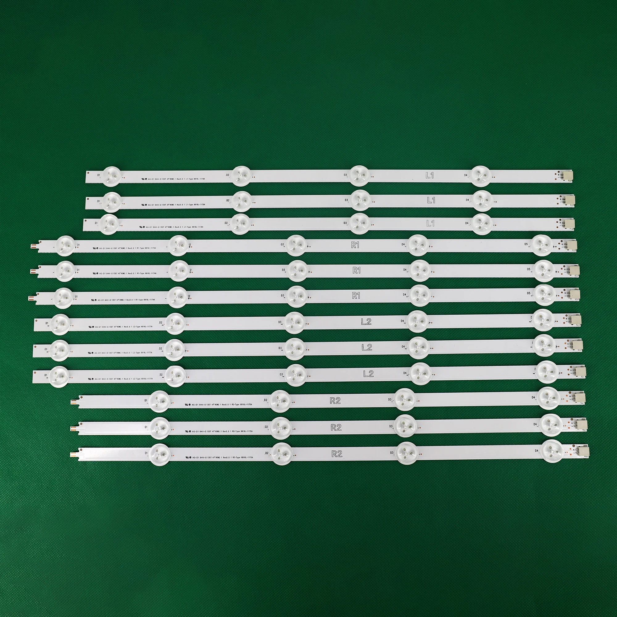 (New original) Kit 12 PCS LED backlight strip for LG 47LN 47LA620S 47LN5400 6916L-1174A 6916L-1175A 6916L-1176A 6916L-1177A
(New original) Kit 12 PCS LED backlight strip for LG 47LN 47LA620S 47LN5400 6916L-1174A 6916L-1175A 6916L-1176A 6916L-1177A