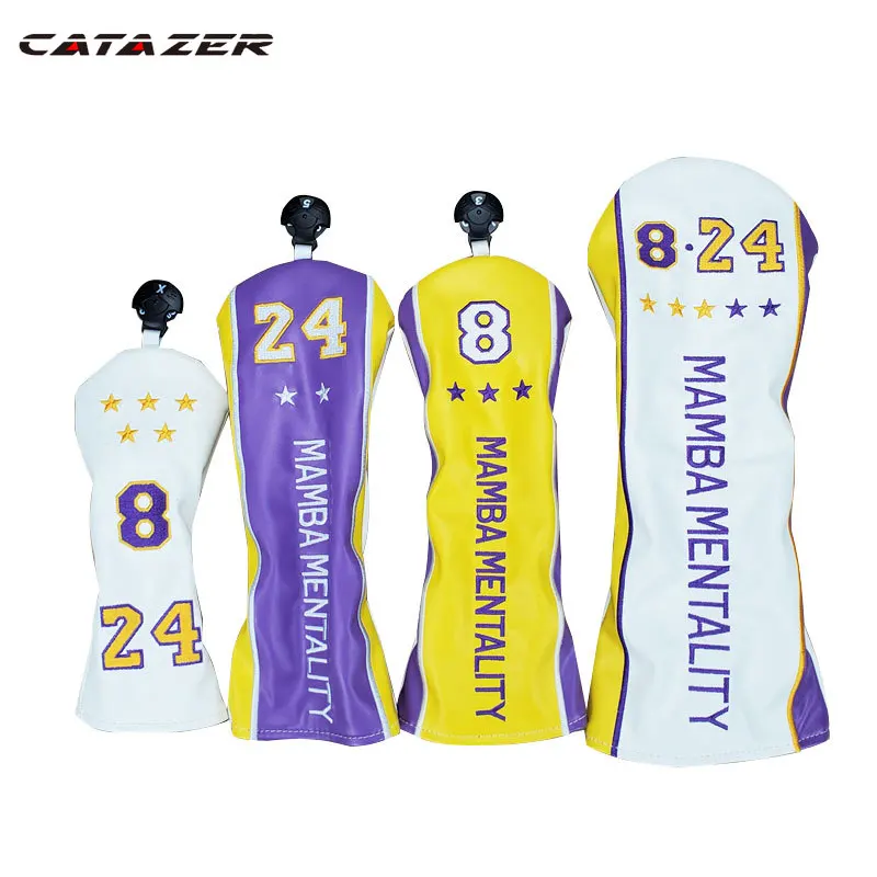 Catazer Golf Club #1 #3 #5 Wood Head Covers Driver Fairway Woods Cover PU Leather Head Covers Set Protector Golf Accessories
Catazer Golf Club #1 #3 #5 Wood Head Covers Driver Fairway Woods Cover PU Leather Head Covers Set Protector Golf Accessories