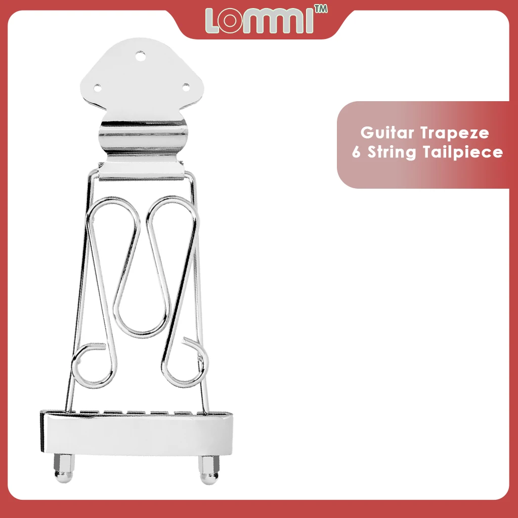 LOMMI Golden/Chrome Guitar Trapeze 6 String Tailpiece Wired Frame For Archtop Bass Parts Jazz Guitar Bridge With Screws
LOMMI Golden/Chrome Guitar Trapeze 6 String Tailpiece Wired Frame For Archtop Bass Parts Jazz Guitar Bridge With Screws