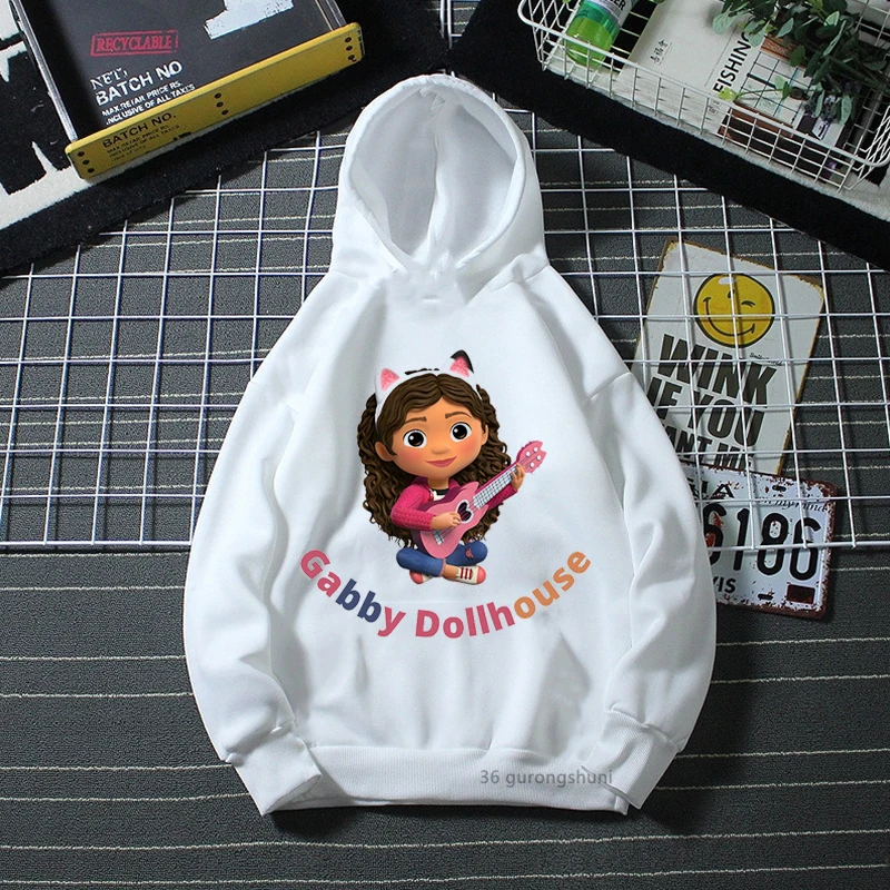 Gabby'S Dollhouse Graphic Print White Hoody Girls Music Lover Hip Hop Kids Clothes Harajuku Kawaii Children Clothing Sweatshirt
Gabby'S Dollhouse Graphic Print White Hoody Girls Music Lover Hip Hop Kids Clothes Harajuku Kawaii Children Clothing Sweatshirt