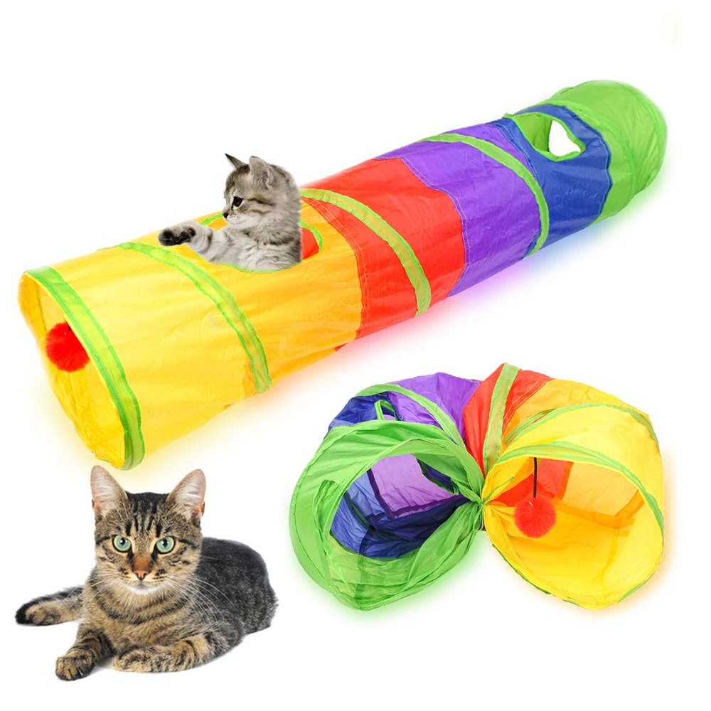 Color Foldable Toy Cat Tunnel Interactive Cat Toy Tube Collapsible Outdoor For Kitty Exercising Hiding Pet Tunnel Toy Supplies
Color Foldable Toy Cat Tunnel Interactive Cat Toy Tube Collapsible Outdoor For Kitty Exercising Hiding Pet Tunnel Toy Supplies