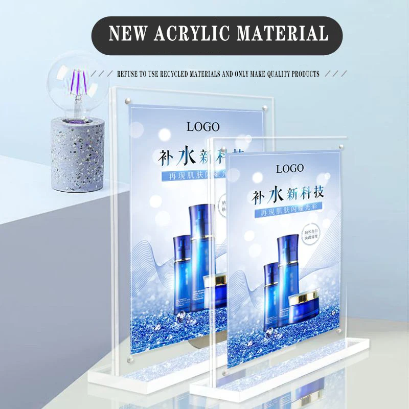 Vertical A5 Acrylic Strong Magnetic Price Display Stand Price Tag Double Side Hotel Dining Table A6 HD Transparent Catalog
Vertical A5 Acrylic Strong Magnetic Price Display Stand Price Tag Double Side Hotel Dining Table A6 HD Transparent Catalog