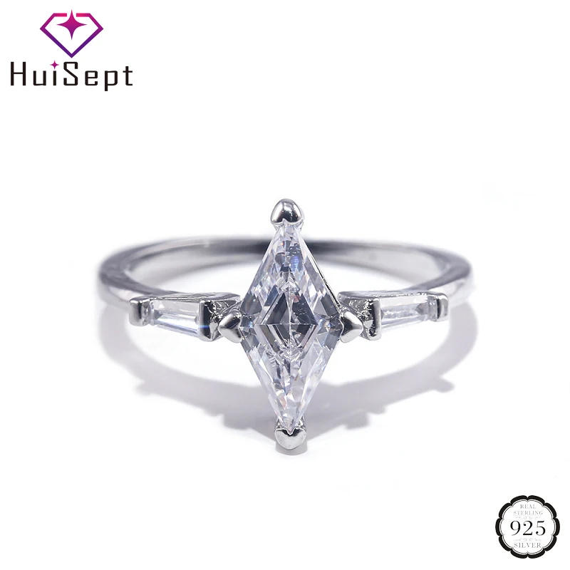HuiSept Women Ring 925 Silver Jewelry with 6*12mm Rhombus Shape Zircon Gemstone Finger Rings for Wedding Engagement Accessories
HuiSept Women Ring 925 Silver Jewelry with 6*12mm Rhombus Shape Zircon Gemstone Finger Rings for Wedding Engagement Accessories