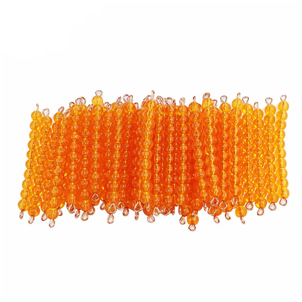 Montessori mathematics Math Teaching Materials 45 Golden Bead Bars of Ten Preschool Education Toys
Montessori mathematics Math Teaching Materials 45 Golden Bead Bars of Ten Preschool Education Toys