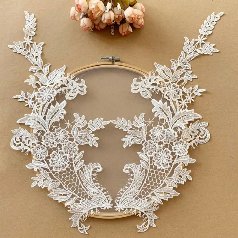 Off White Lace Applique Water Soluble Venice Lace For Jeans, Costume Design, Bridal Supplies Price:
Off White Lace Applique Water Soluble Venice Lace For Jeans, Costume Design, Bridal Supplies Price: