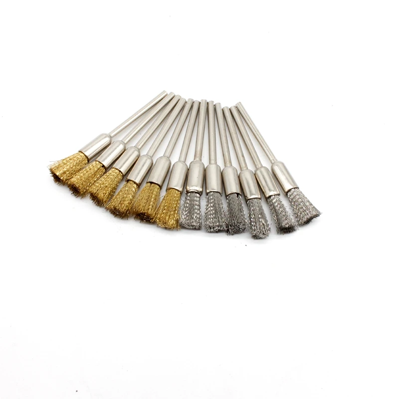 50pcs Wire Polishing Wheel Cup Brush 2.35mm Shank Brass Stainless Steel Buffing Craft Tools For Jewelry Making
50pcs Wire Polishing Wheel Cup Brush 2.35mm Shank Brass Stainless Steel Buffing Craft Tools For Jewelry Making