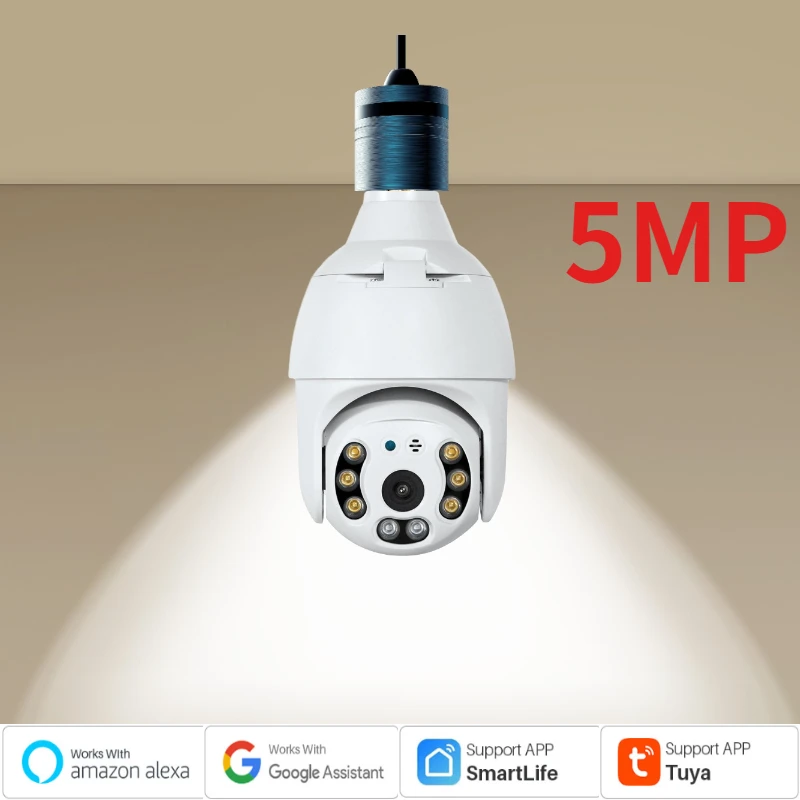 INQMEGA WIFI 5MP лампочка камера TUYA Smart Life Автоматическое отслеживание PTZ скоростная купольная CCTV ИК Ночное Видение наружная Wi-Fi камера
INQMEGA WIFI 5MP лампочка камера TUYA Smart Life Автоматическое отслеживание PTZ скоростная купольная CCTV ИК Ночное Видение наружная Wi-Fi камера