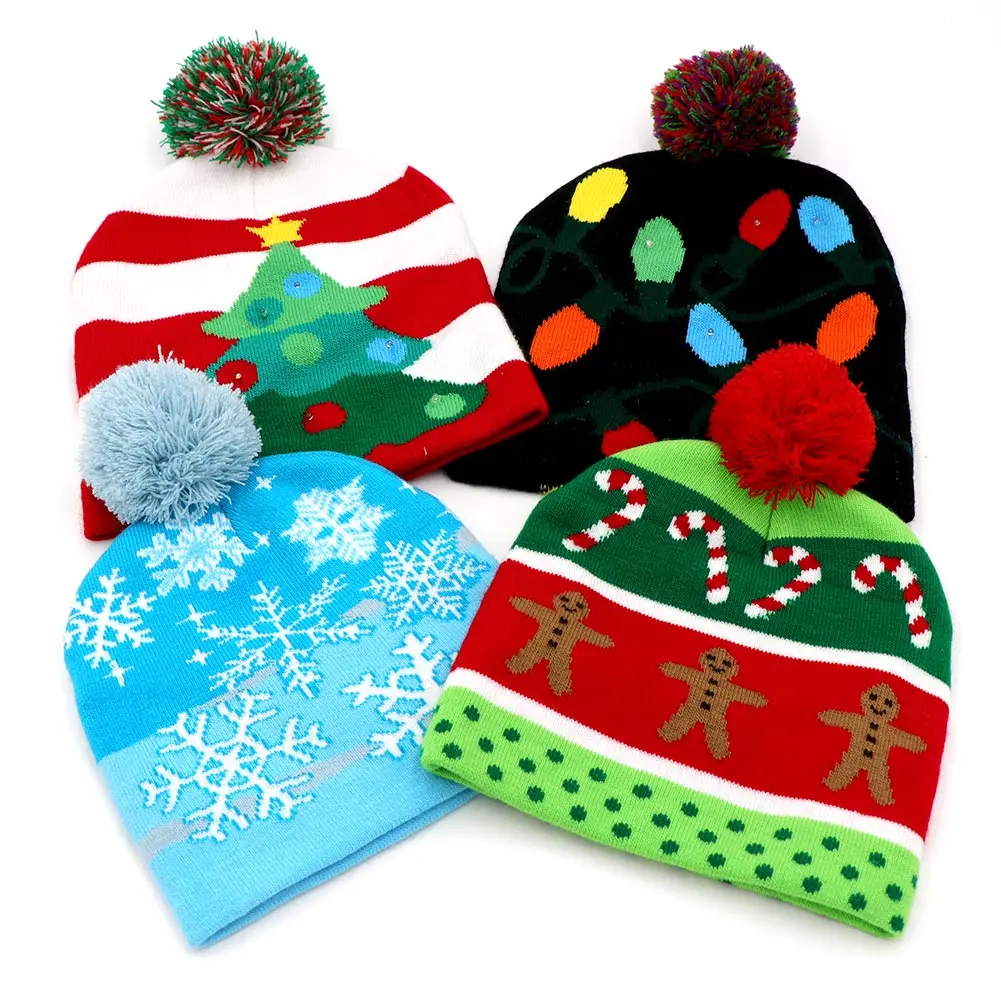 OurWarm LED Light-up Christmas Hats Xmas Santa Knitted Hat Beanies 10 Colorful Lights Flashing Cap for New Year Party Christmas
OurWarm LED Light-up Christmas Hats Xmas Santa Knitted Hat Beanies 10 Colorful Lights Flashing Cap for New Year Party Christmas