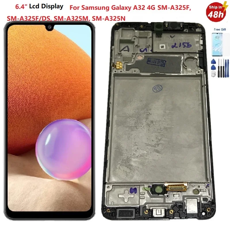 6.4" Display for Samsung A32 4G Lcd A325 Lcd Display for Samsung Galaxy A32 4G A325 Lcd Touch Screen for Samsung Galaxy A325 Lcd
6.4" Display for Samsung A32 4G Lcd A325 Lcd Display for Samsung Galaxy A32 4G A325 Lcd Touch Screen for Samsung Galaxy A325 Lcd