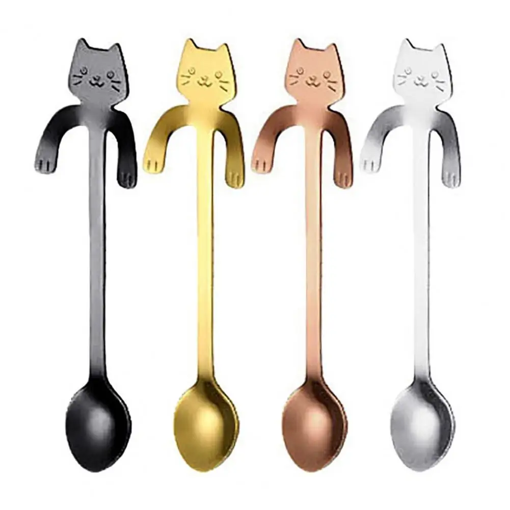 New Portable Cartoon Cat Handle Stainless Steel Coffee Tea Hanging Spoon Kitchen Supplies for Coffee Tea Ice cream Sundae
New Portable Cartoon Cat Handle Stainless Steel Coffee Tea Hanging Spoon Kitchen Supplies for Coffee Tea Ice cream Sundae
