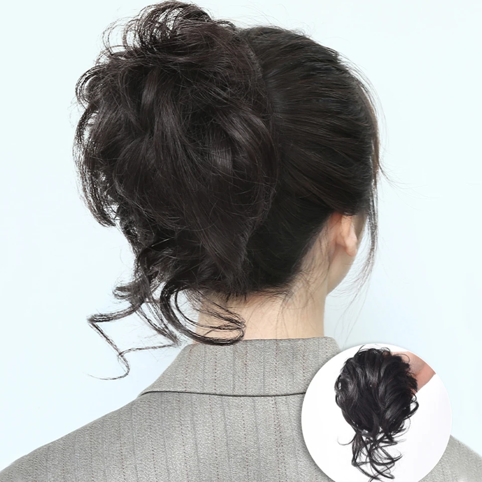 AILIADE Messy Chignon Donut Hair Bun For Women Pad Elastic Hair Rope Rubber Band Synthetic Hairpiece Black Brown
AILIADE Messy Chignon Donut Hair Bun For Women Pad Elastic Hair Rope Rubber Band Synthetic Hairpiece Black Brown