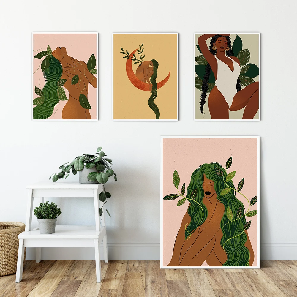 Abstract Girl with Plant Lover Mom Gift Wall Art Canvas Painting Nordic Poster And Print Wall Picture For Living Room Boho Decor
Abstract Girl with Plant Lover Mom Gift Wall Art Canvas Painting Nordic Poster And Print Wall Picture For Living Room Boho Decor