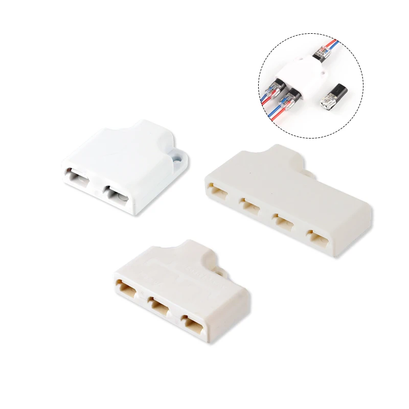 Fast Push-in wire connector special splitter for cable crimping terminal 2-pin LED car wiring connector 1 in 2/3/4 out
Fast Push-in wire connector special splitter for cable crimping terminal 2-pin LED car wiring connector 1 in 2/3/4 out