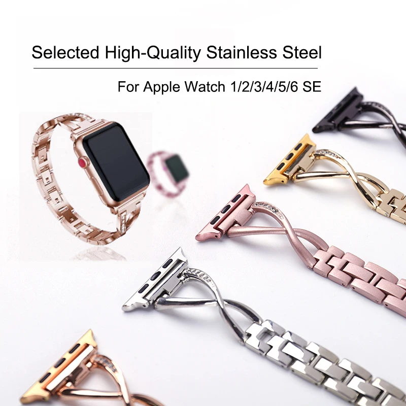 Luxury Diamond Women Strap For Apple Watch 8 Band Ultra 49mm 41mm/45mm/40mm/44mm/38mm Metal Bracelet Series 7 6 SE 5 4 3 2 Belt
Luxury Diamond Women Strap For Apple Watch 8 Band Ultra 49mm 41mm/45mm/40mm/44mm/38mm Metal Bracelet Series 7 6 SE 5 4 3 2 Belt